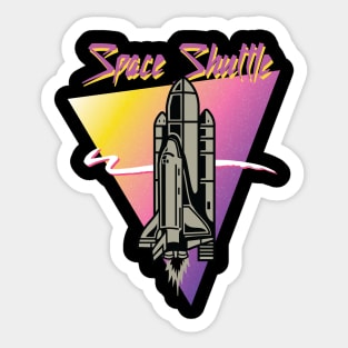 space shuttle 80s Sticker